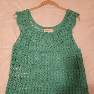 Jones New York Crochet Tank Top/Beach Cover-up
